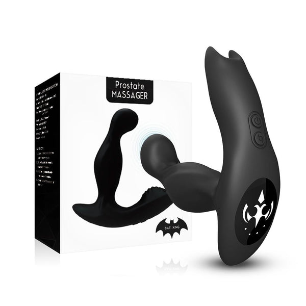 Prostatamassager Bat King Schwarz mit Fernbedienung