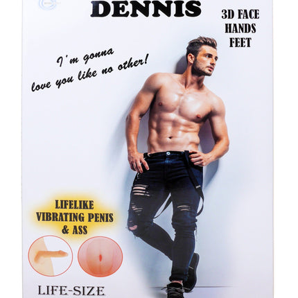 Bossoftoys Dennis Blow Up Love Doll - 150 cm - Real curly man - Extra masturbator - 59-00003
