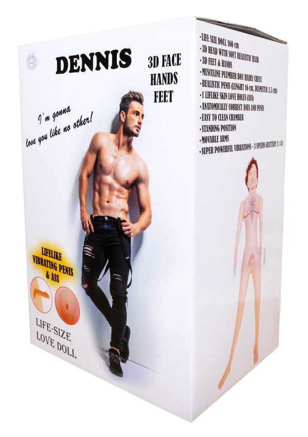 Opblaaspop Dennis - 150 cm - met Masturbator