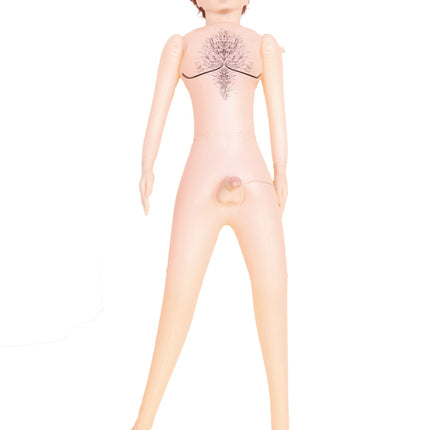 Bossoftoys Dennis Blow Up Love Doll - 150 cm - Real curly man - Extra masturbator - 59-00003