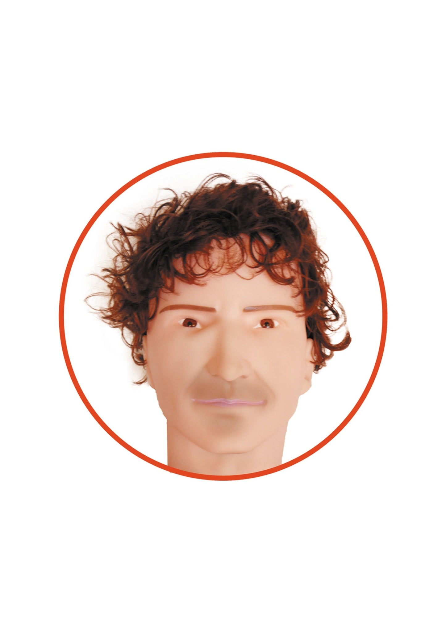 Bossoftoys Dennis Blow Up Love Doll - 150 cm - Real curly man - Extra masturbator - 59-00003