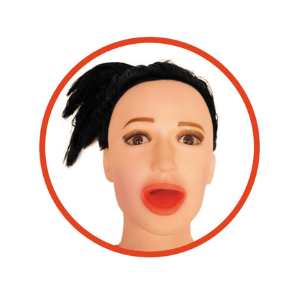 Bossoftoys Angelina Blow Up Doll Real Face - Extra pump - Extra vibrating part - 59-00001
