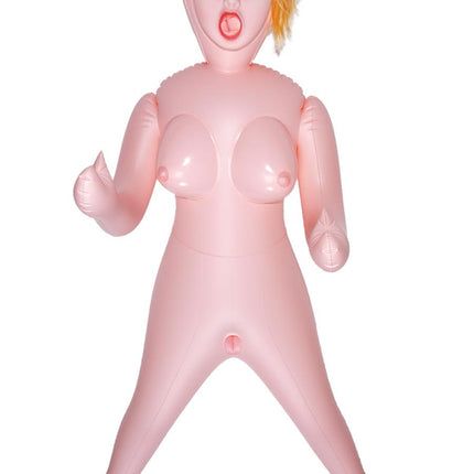 Bossoftoys Roxana Blow Up Doll Real 3D Face and Hair - Vibrating part - 3 Holes - 59-00016