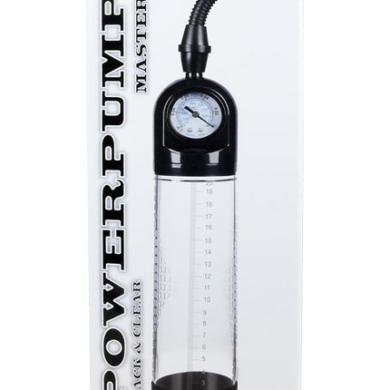 Bossoftoys - 60-00011 - Accu meter Pump - Penispump  with hand grip - Vacuum pump with pressure meter - Big size box 32 cm - dia box 6,9 cm - Colour box