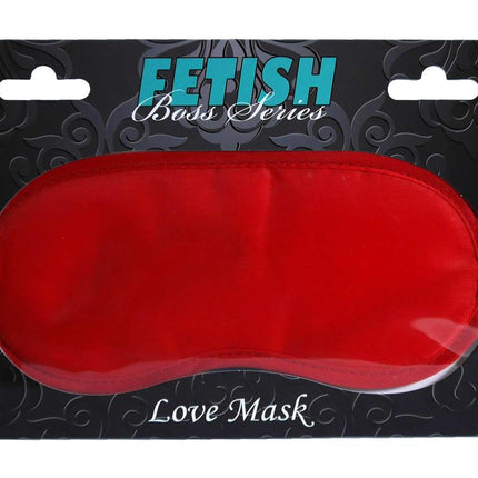 Bossoftoys - 61-00026 - Satin Love Mask - Fetish Power - Kinky Mask - Red - Colour packing