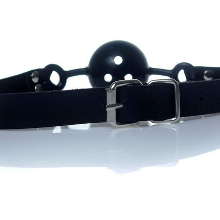 Bossoftoys - 61-00031 - Ball Gag - adjustable - breathable - attractive colour window box - black
