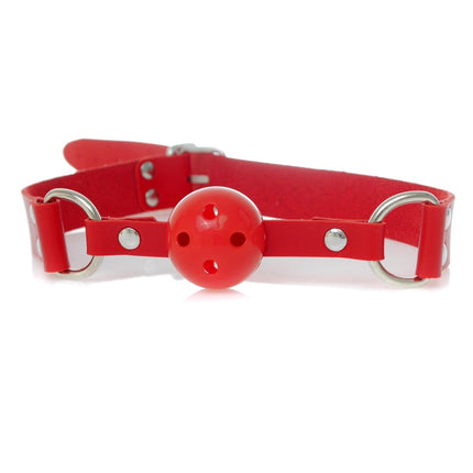Bossoftoys - 61-00034 - Ball Gag - adjustable - breathable - attractive color window box - Red