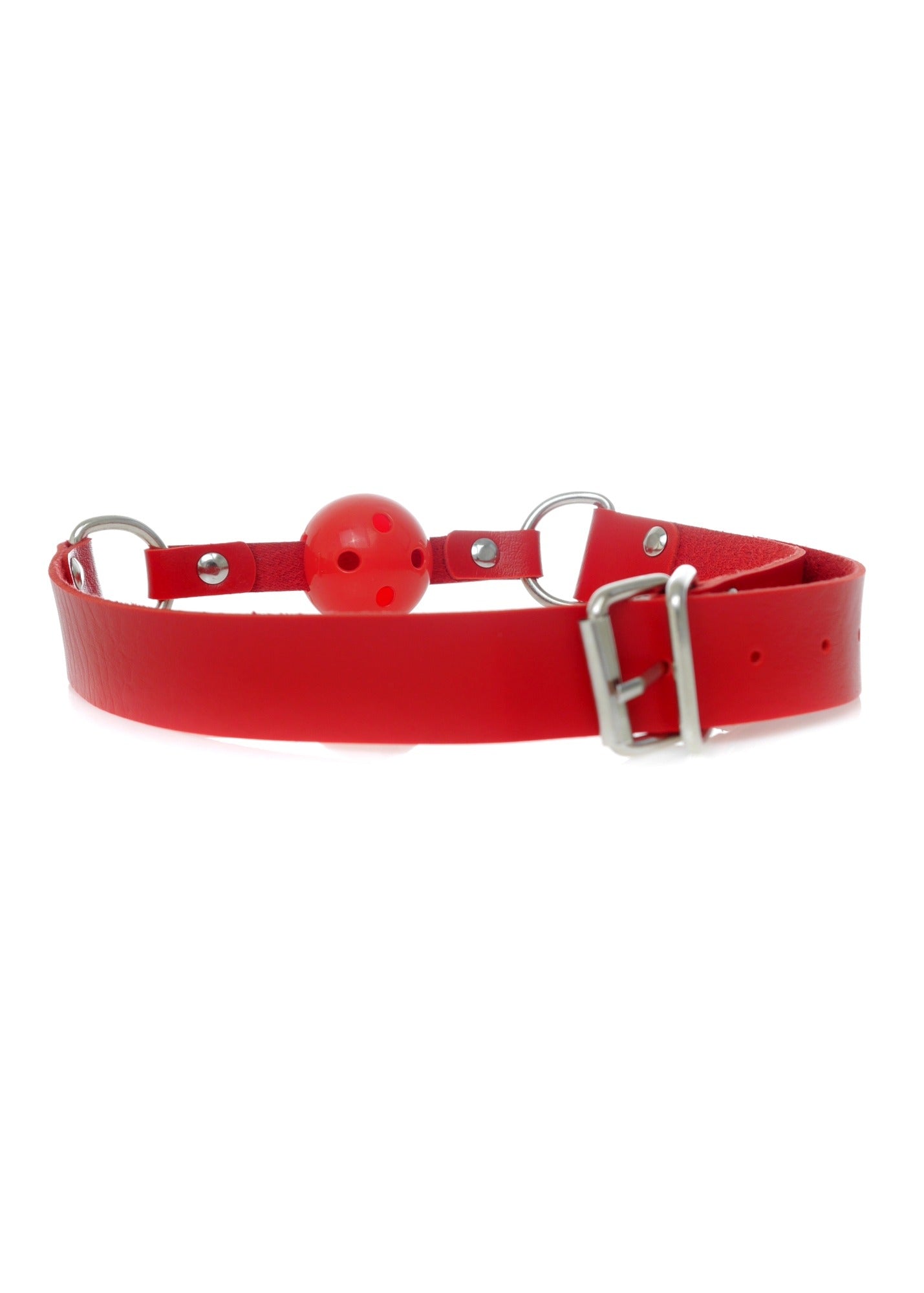 Bossoftoys - 61-00034 - Ball Gag - adjustable - breathable - attractive colour window box - Red