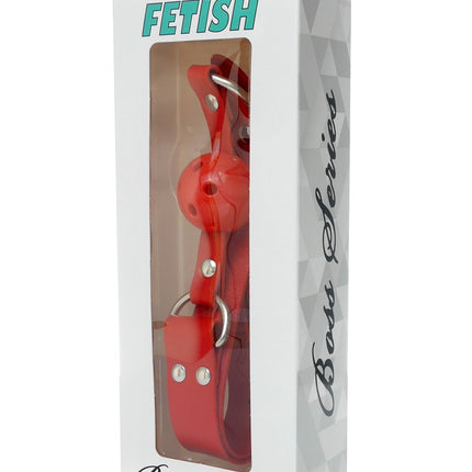 Bossoftoys - 61-00034 - Ball Gag - adjustable - breathable - attractive color window box - Red
