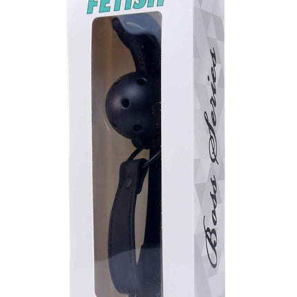 Bossoftoys - 61-00035 - Ball Gag - adjustable - breathable - attractive colour window box - black