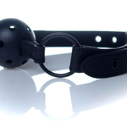Bossoftoys - 61-00035 - Ball Gag - adjustable - breathable - attractive colour window box - black