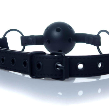 Bossoftoys - 61-00035 - Ball Gag - adjustable - breathable - attractive colour window box - black