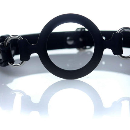Bossoftoys - 61-00036 - Ball Gag - adjustable - breathable - silicone - attractive colour window box - black