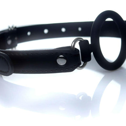Bossoftoys - 61-00036 - Ball Gag - adjustable - breathable - silicone - attractive colour window box - black