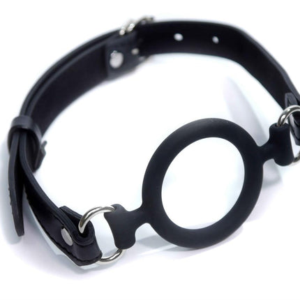 Bossoftoys - 61-00036 - Ball Gag - adjustable - breathable - silicone - attractive colour window box - black