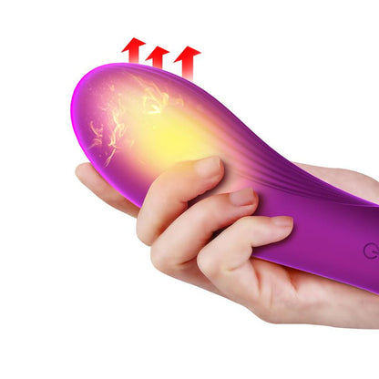 Remote Control Panty Vibrator - Warmtefunctie - Spraakbesturing - 10 Functies - Oplaadbaar - 9 cm x 9 cm - Luxe Geschenkdoos - Paars