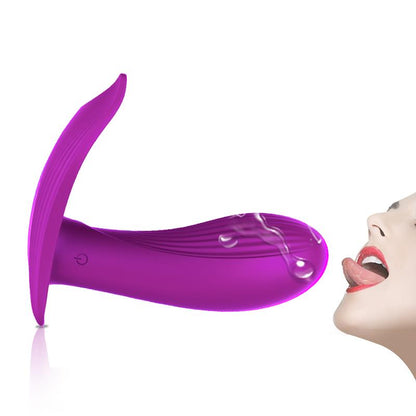 Remote Control Panty Vibrator - Warmtefunctie - Spraakbesturing - 10 Functies - Oplaadbaar - 9 cm x 9 cm - Luxe Geschenkdoos - Paars