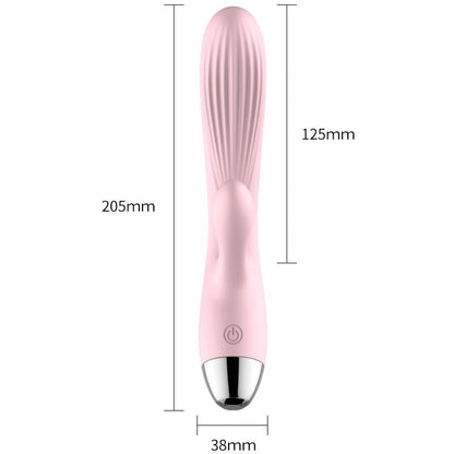 Design G-spot Vibrator - 22.4 cm - Heat function - 10 Functions - Rechargeable - Luxury Gift Box - Pink