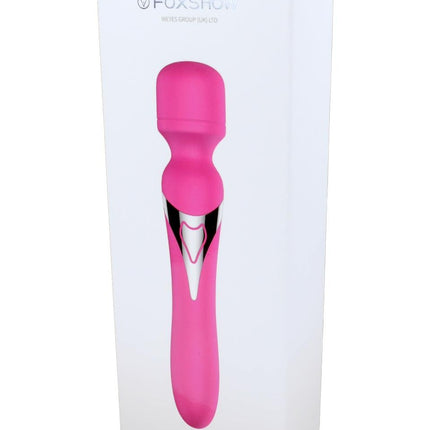 Dual Massager - Design G-spot Vibrator - 22,6 cm - 7 Pulsatiestanden en 7 Functies - Oplaadbaar - Breedte 3,2/4,2 cm - Luxe Geschenkdoos - Roze