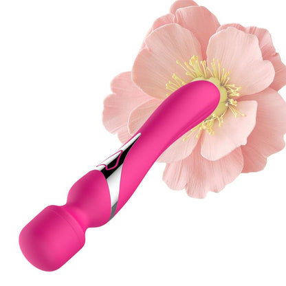 Dual Massager - Design G-spot Vibrator - 22,6 cm - 7 Pulsatiestanden en 7 Functies - Oplaadbaar - Breedte 3,2/4,2 cm - Luxe Geschenkdoos - Roze