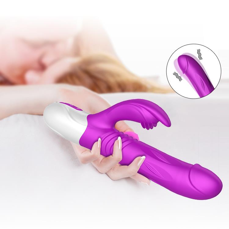 G-spot Vibrator - Silicone - USB - 10 Functions + Expander and Shock Function - Luxury Color Box - Purple