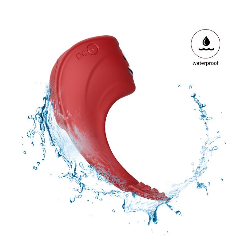 Vibrating Cock Ring with Electrostimulation - Silicone Ring - Red - USB - 7 Functions - Luxury Color Box