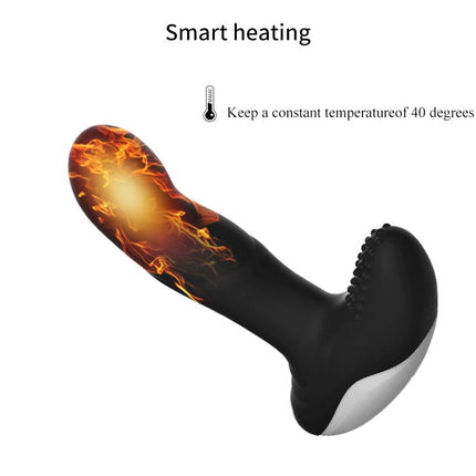 Boss of Toys - Vibrator - Siliconen Massager - USB - 7 Functies - Pulsator - Verwarming - Zwart - 63-00040