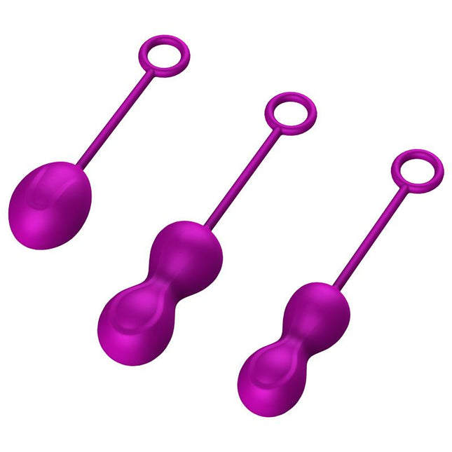 Kegel Balls 3-Pack Set - Luxury Gift Box - Purple - Geisha Ball Set