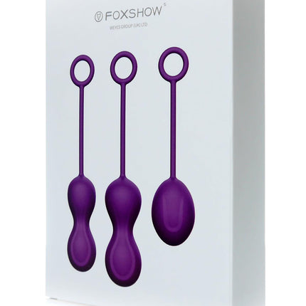 Kegelballen 3-Pack Set - Luxe Geschenkdoos - Paars - Geisha Ball Set