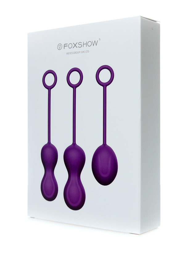 Kegelballen 3-Pack Set Paars - Luxe Geschenkdoos