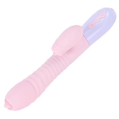 Bossoftoys - 63-00051 - Wibrator-Silicone Vibrator - USB Rechargeable - 7 Functions and Thrusting Function - Heating - Pink