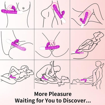 Airsucker &amp; G-spot Vibrator - Silicone - Up &amp; Down - 7 Functions - 23 cm - 3 Strokes - Heating - 7 Suction Frequencies - Luxury Gift Box - Purple