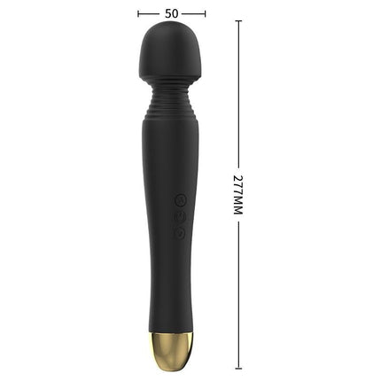 Bossoftoys - 63-00060 - Stimulator - Silicone Massager Black USB - 6 Vibrations - Mini wand