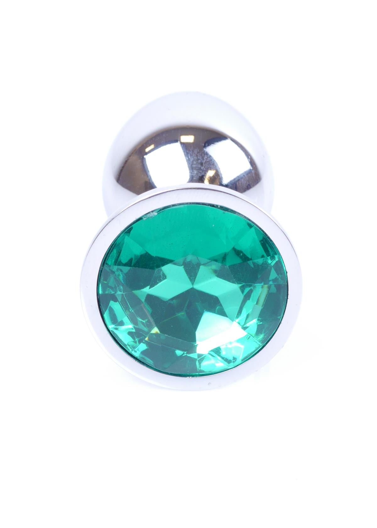 Bossoftoys - 64-00011 - Plug - Silver - Anal - Green - 7 cm - dia 2,7 cm - Colour window box