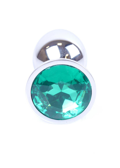 Bossoftoys - 64-00011 - Plug - Silver - Anal - Green - 7 cm - dia 2,7 cm - Colour window box