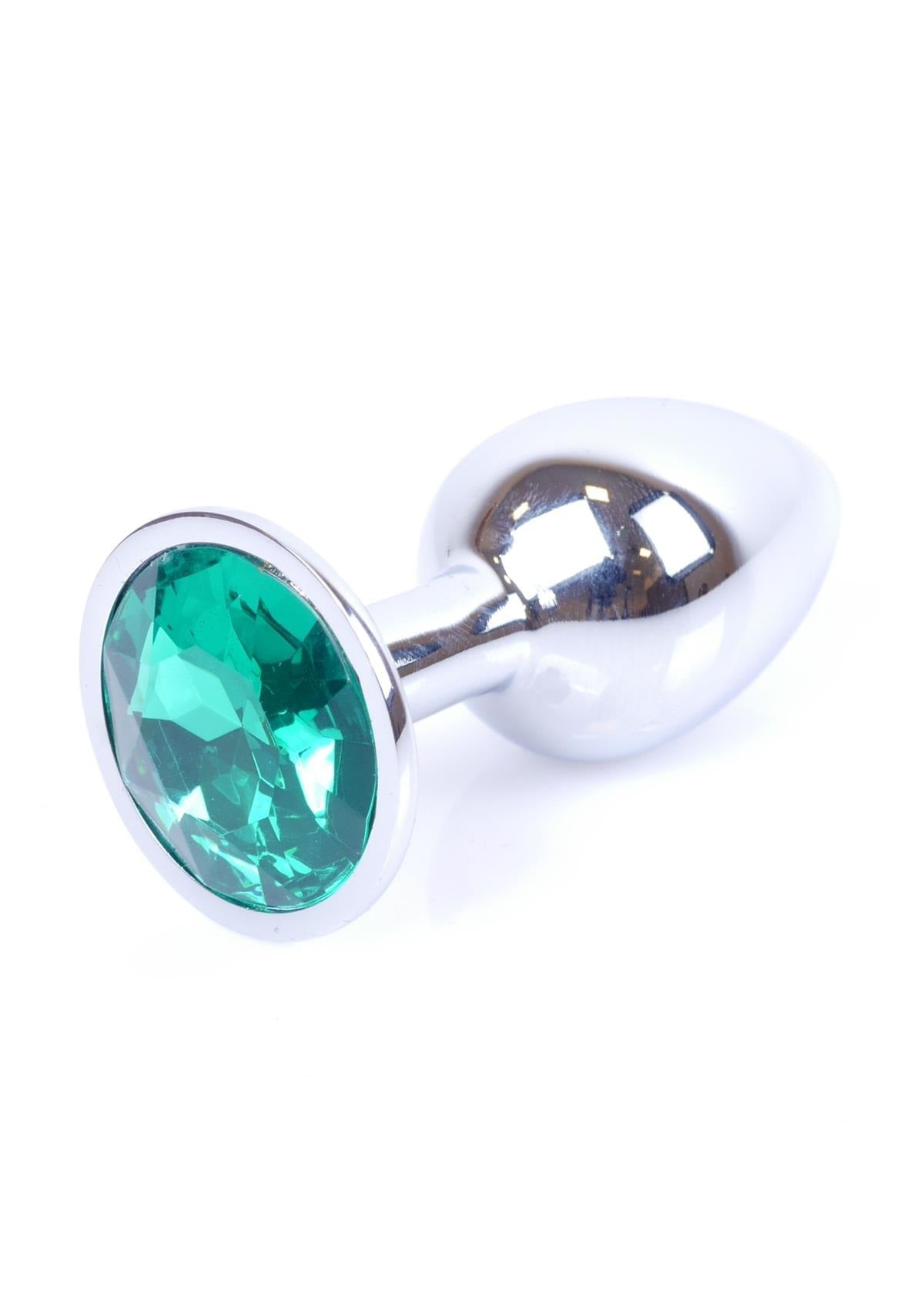 Bossoftoys - 64-00011 - Plug - Silver - Anal - Green - 7 cm - dia 2,7 cm - Colour window box