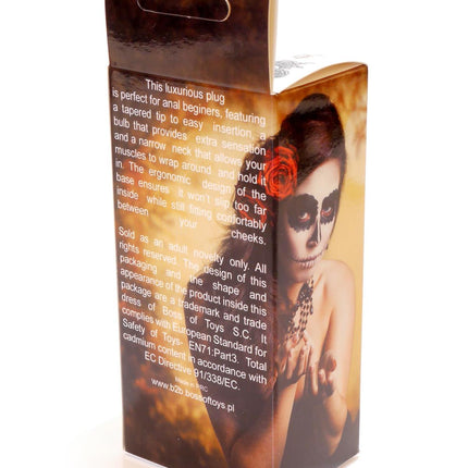Bossoftoys - 64-00020 - Plug - Gold - Anal - Black - attractive window colour box