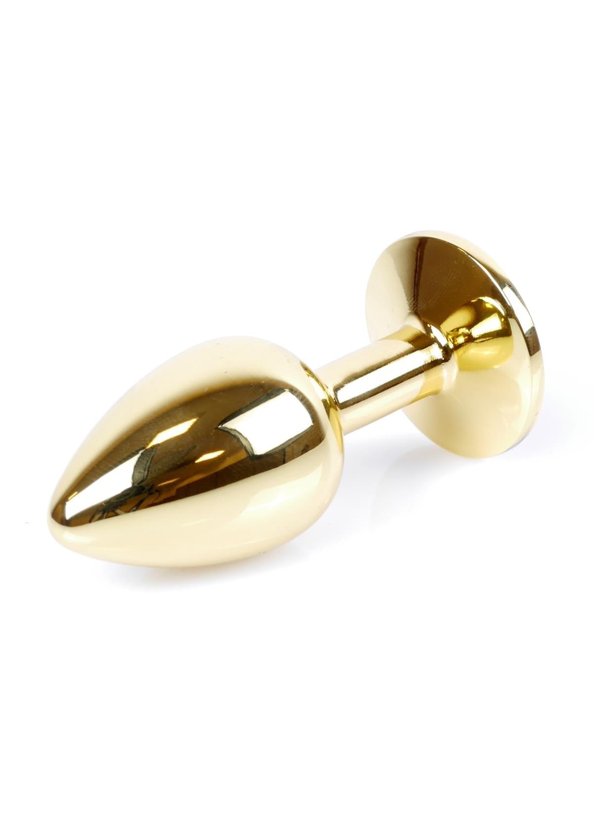Bossoftoys - 64-00025 - Plug - Gold - Anal - Purple stone - attractive colour window box