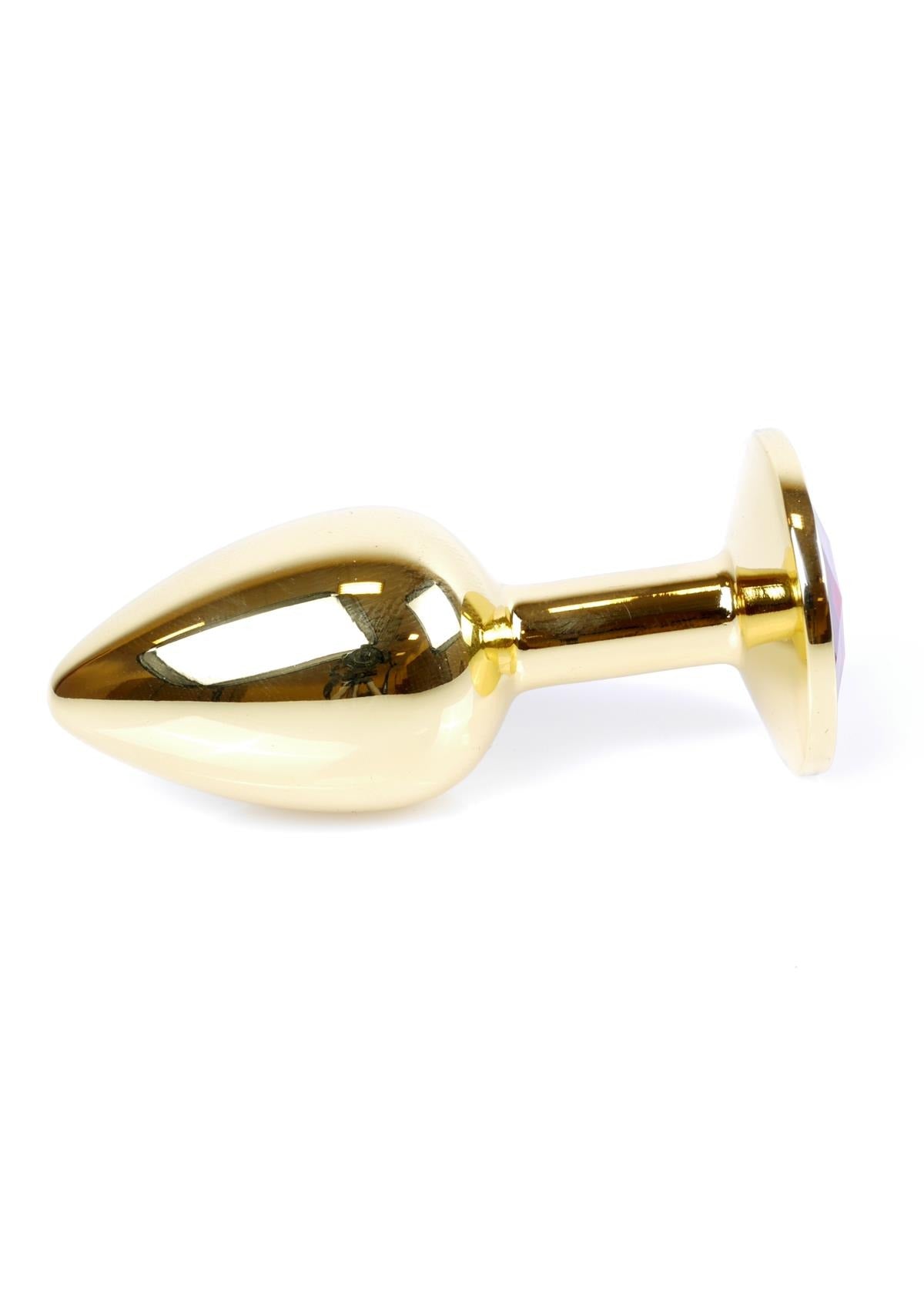 Bossoftoys - 64-00025 - Plug - Gold - Anal - Purple stone - attractive colour window box