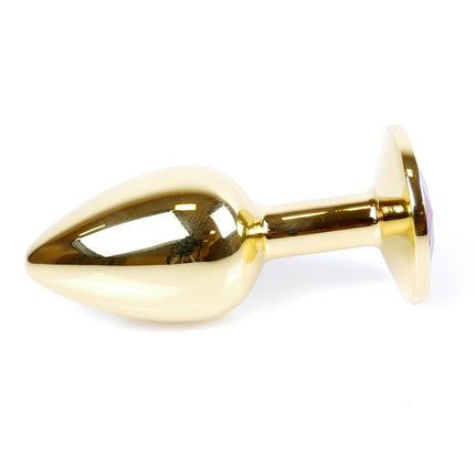 Bossoftoys - 64-00024 - Plug - Gold - Anal - Green stone - attractive colour window box