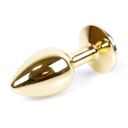 Bossoftoys - 64-00021 - Plug - Gold - Anal - Clear stone - attractive colour window box