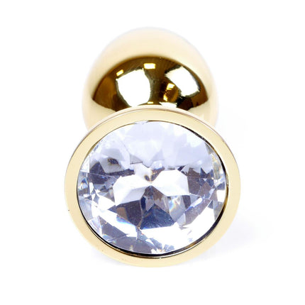 Bossoftoys - 64-00021 - Plug - Gold - Anal - Clear stone - attractive colour window box