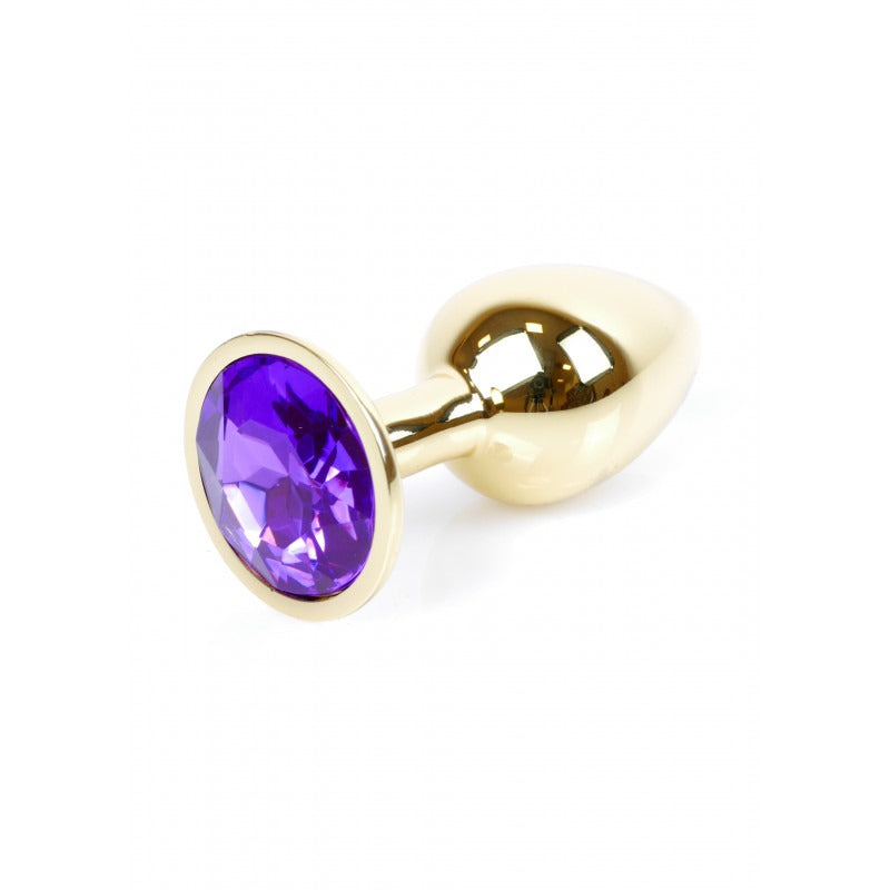 Bossoftoys - 64-00025 - Plug - Gold - Anal - Purple stone - attractive colour window box