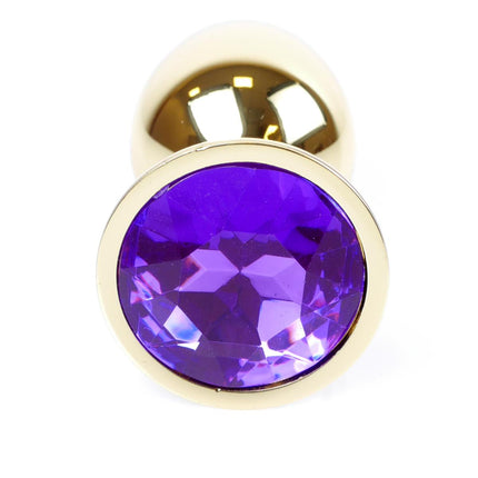 Bossoftoys - 64-00025 - Plug - Gold - Anal - Purple stone - attractive colour window box