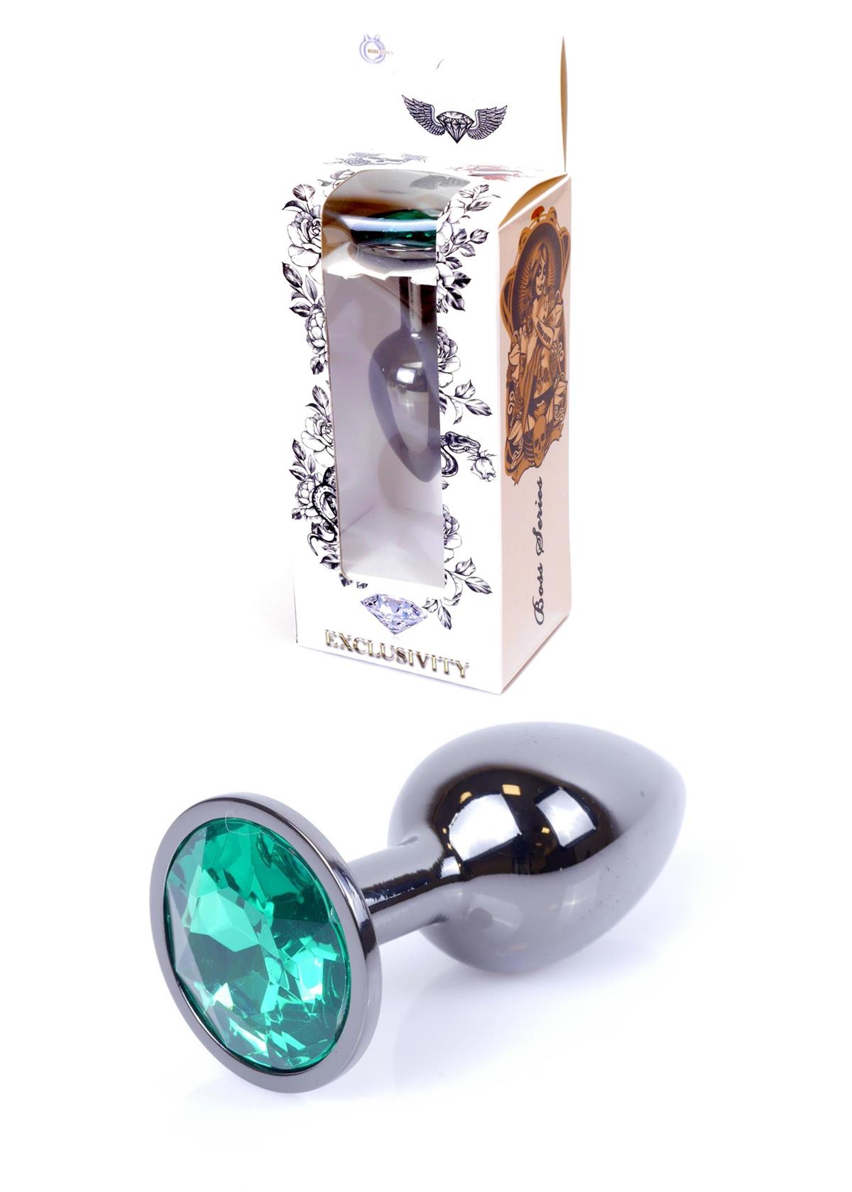 Bossoftoys - 64-00033 - Plug - Dark Silver - Anal - Green