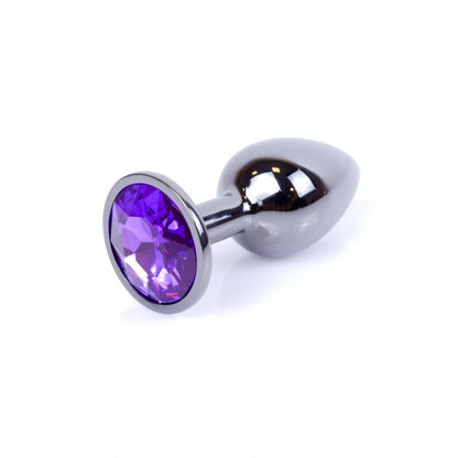 Bossoftoys - 64-00034 - Dark Silver Plug- Anal - Purple - length 7 cm - dia 2,7 cm