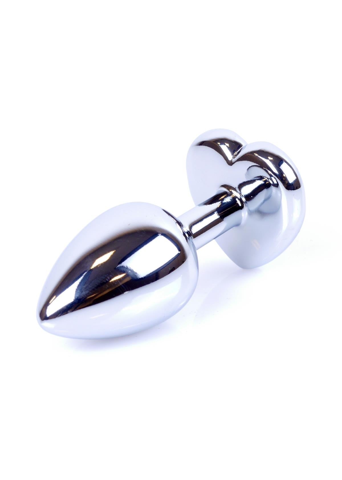Bossoftoys Silver Plug Donkerblauwe Steen - lengte 7 cm dia 2,7 cm - 26-00091 - kleurdoos