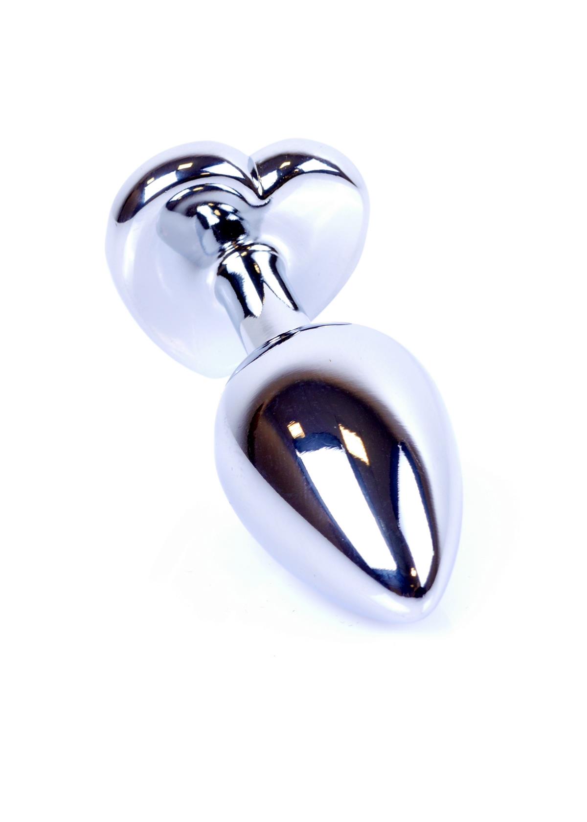 Bossoftoys Silver Plug Donkerblauwe Steen - lengte 7 cm dia 2,7 cm - 26-00091 - kleurdoos