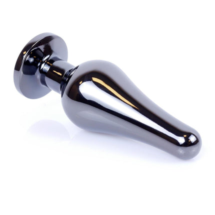 Bossoftoys dark silver Butt Plug - Anal - Dark Blue - lenght 9,5 cm - dia 3 cm - 64-00059