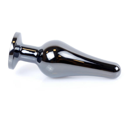 Bossoftoys dark silver Butt Plug - Anal - Dark Blue - lenght 9,5 cm - dia 3 cm - 64-00059